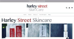 Desktop Screenshot of harleystreetskincare.com